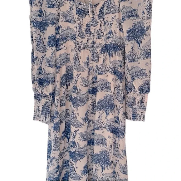 Reformation Lindero Novelty Midi Dress In Pastoral Size: 0 - Picture 9 of 12